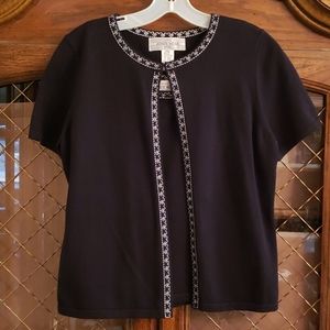 2 Piece Jones Wear Black Knit Top